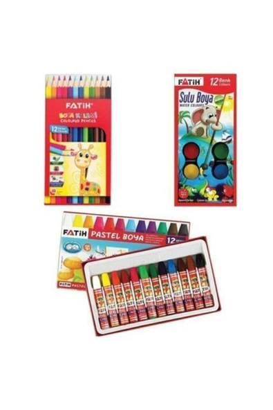 Boya Seti 3 'lü Ekonomik Paket ürün görseli 1