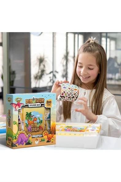Aden Oyuncak Sticker Set Dinosaur ADN-3161 - Resim 2