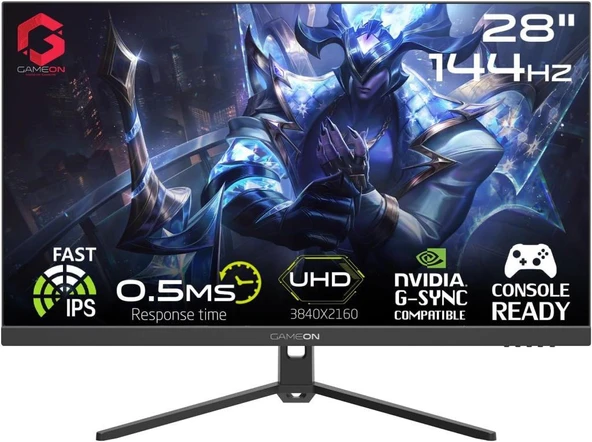 Gameon GOP28UHD144IPS 28" 0.5 ms 4K 144 Hz Oyuncu Monitörü Outlet ürün görseli 1