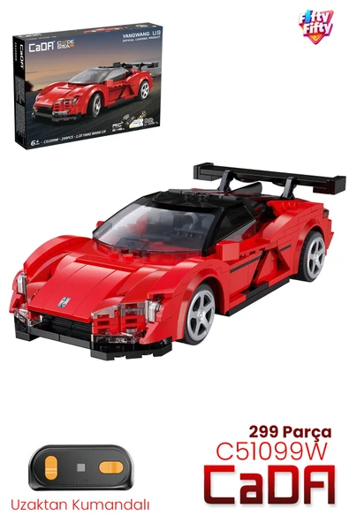 Cada Uzaktan Kumandalı YangWang U9 Supercar 1:20 C51099W (299 Parça) Oyuncak Yapım Seti Blok Araba ürün görseli 1