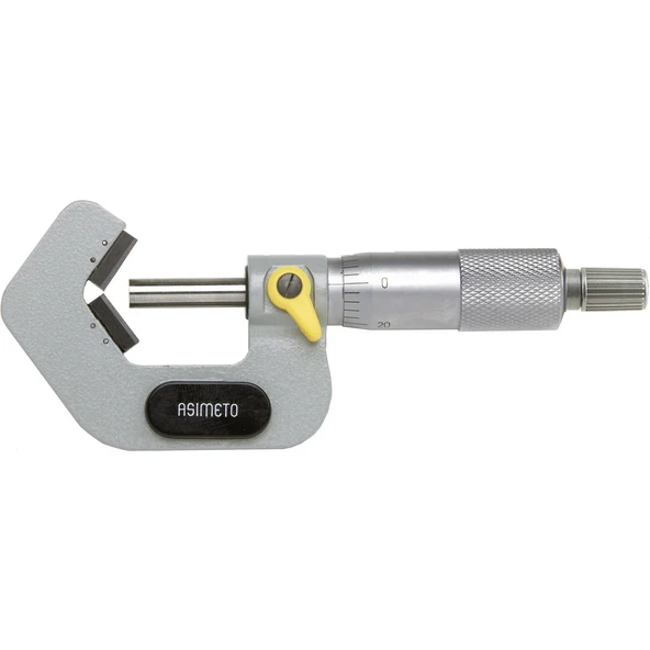 Asimeto Mekanik V Yataklı Mikrometre 1-15mm AS-151010 ürün görseli 1