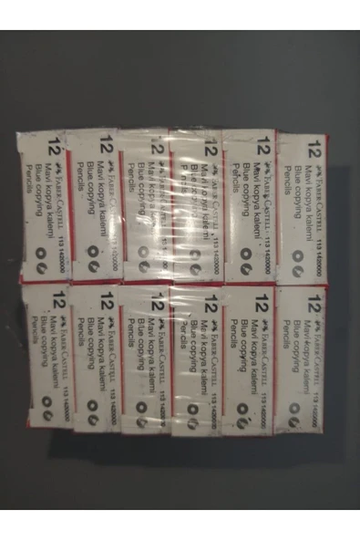 Mavi Kopya Kalemi 12 Adet - Resim 3