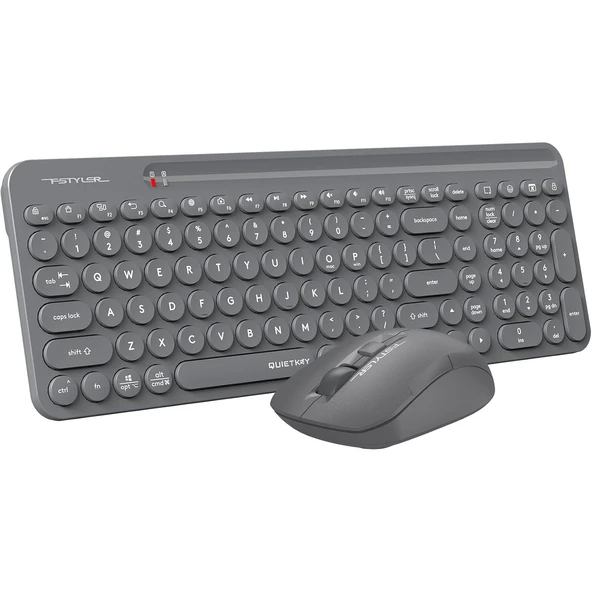 A4TECH FG3300 Kablosuz Q Trk Sessiz Gri Klavye - Mouse Set - Resim 2