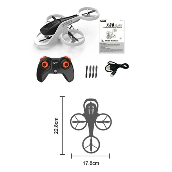 4 Kanal USB Şarjlı Helikopter Drone - 66 gr Ultra Hafif RC Hava Aracı ürün görseli 1