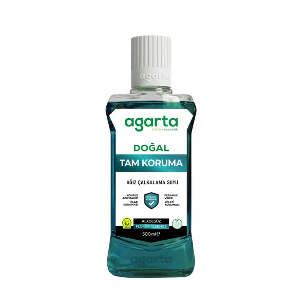 Agarta Ağız Bakım Suyu Tam Koruma Alkolsüz 500 ml 3 Adet ürün görseli 1