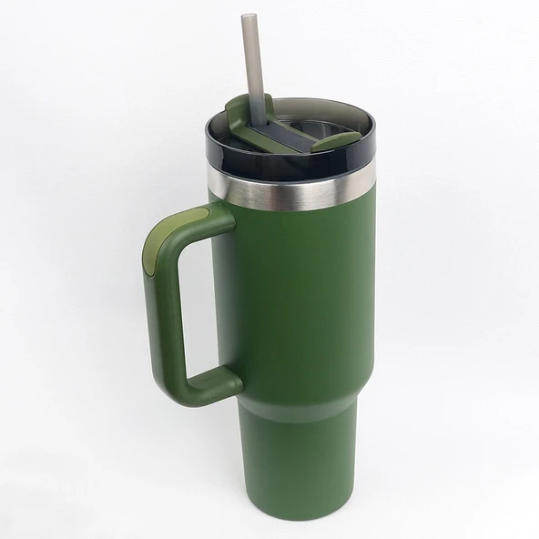 Igloo Stadler Thermo-Mug 1.2 Lt Haki Pipetli Termos ürün görseli 1