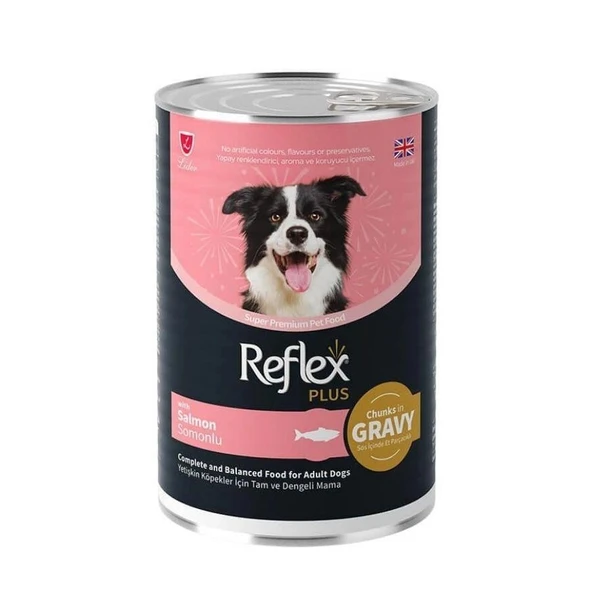 Reflex Plus Gravy Somonlu 400 gr Yetişkin Konserve Köpek Maması ürün görseli 1