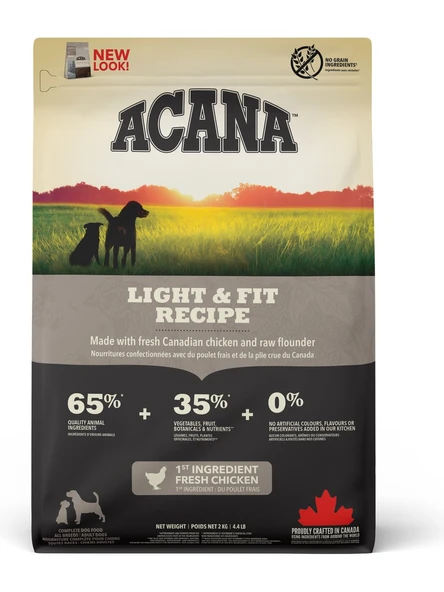 Acana Heritage Light&Fit 2 kg Yetişkin Köpek Maması ürün görseli 1