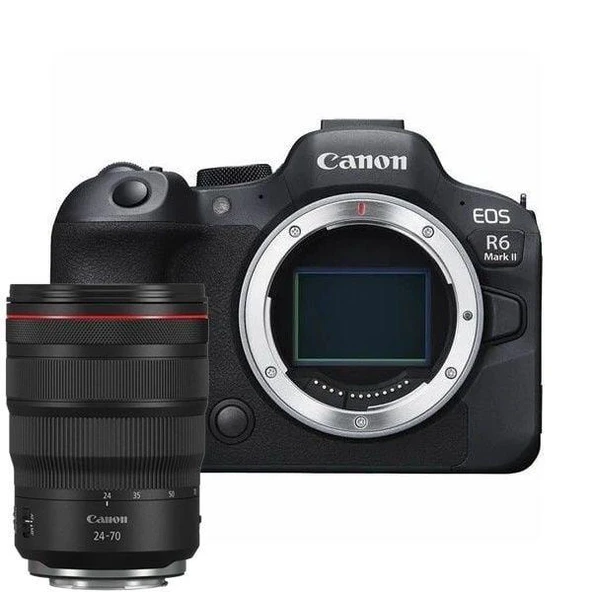 Canon EOS R6 Mark II + RF 24-70mm f/2.8L IS USM Lens Kit ürün görseli 1