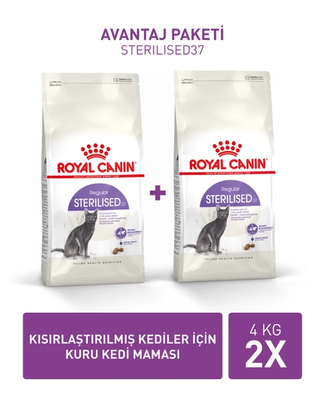 Royal Canin Sterilised37 Kısırlaştırılmış Yetişkin Kedi Maması 8KG (4KG*2) ürün görseli 1