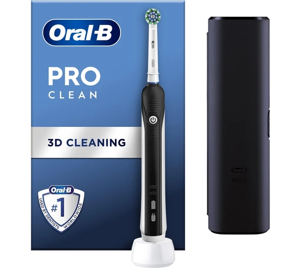 Oral-B Pro Clean D16 Şarjlı Diş Fırçası Siyah Seyahat Kabı Hediye ürün görseli 1