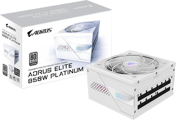 Gigabyte Aorus Elite GP-AE850PM PG5 ICE Gen5.0 850 W Power Supply Outlet ürün görseli 1
