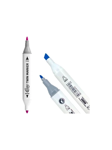 CENGO TWIN MARKER CIFT UCLU 168 LI SET CGO-137 - Resim 3