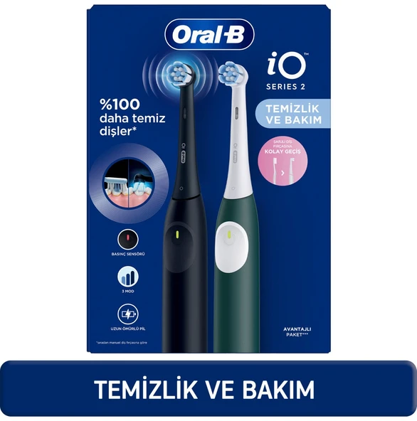 Oral-B iO 2 2’li Şarjlı Diş Fırçası Seti ürün görseli 1