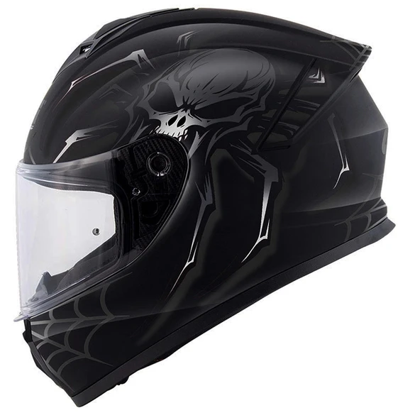 GIVI 50.X ARACHNO MAT SİYAH-GRİ KASK SİYAH / GRİ ürün görseli 1