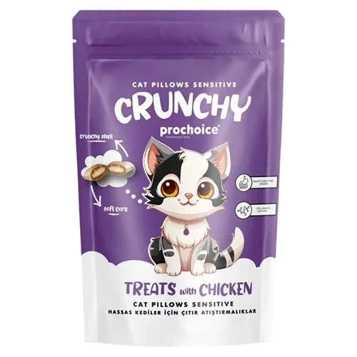 ProChoice Crunchy Sensitive Hassas Kediler İçin Tavuklu Kedi Ödül Maması 60 Gr ürün görseli 1