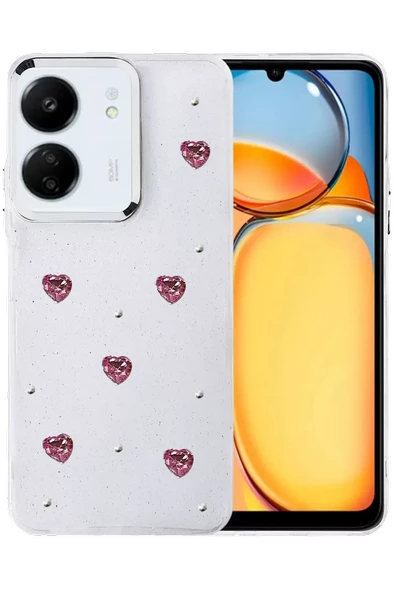 Newface Xiaomi Redmi 13C Fiyonk Desenli Kapak - Desen 3 ürün görseli 1