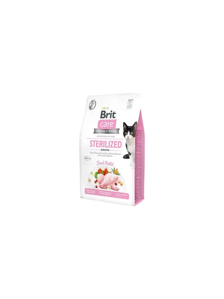 Brit Care Sterilised Sensitive Tavşanlı 2 kg Kısırlaştırılmış Yetişkin Kedi Maması ürün görseli 1