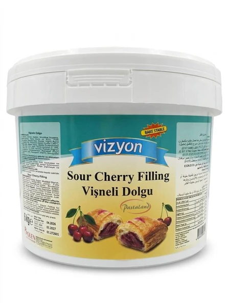 VİZYON VİŞNELİ PASTACILIK DOLGUSU VE KREMASI – 6 KG ürün görseli 1