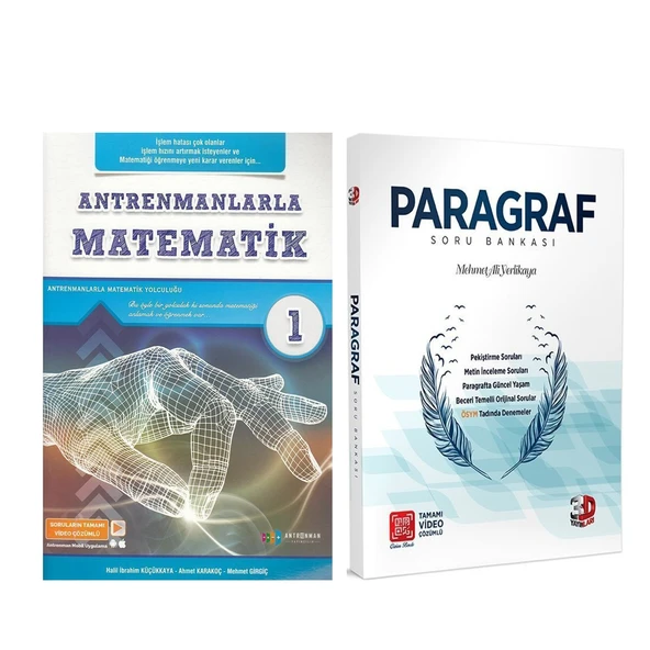Antrenmanlarla Matematik 1 ve 3D Yayınları Paragraf Soru Bankası Seti 2 Kitap ürün görseli 1
