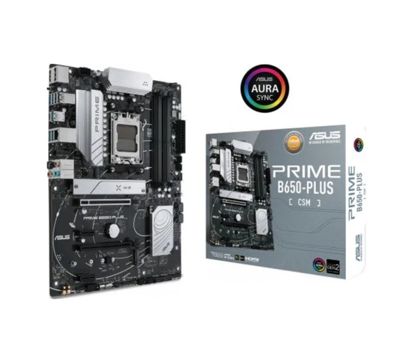 Asus Prıme B650-plus-csm 6400 Mhz(oc) Ddr5 Rgb M.2 Am5 Atx Anakart ürün görseli 1