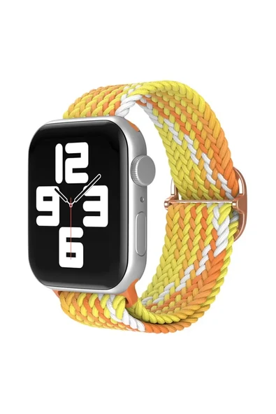 Newface Apple Watch 38mm Star Kordon - Turuncu-Sarı ürün görseli 1