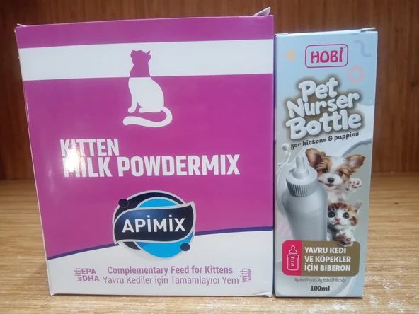 Apimix Kitten Milk Kedi Süt Tozu 150 gr+100 ML BİBERON ürün görseli 1