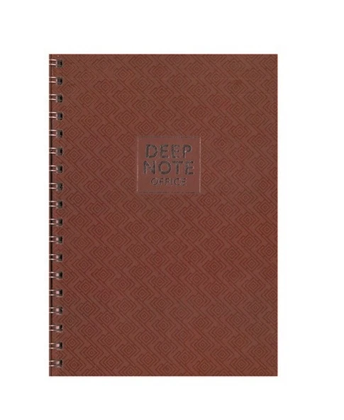 Özkan Deep Note 17x24 Sp. Kareli Defter 100 Yap. Kahverengi ürün görseli 1