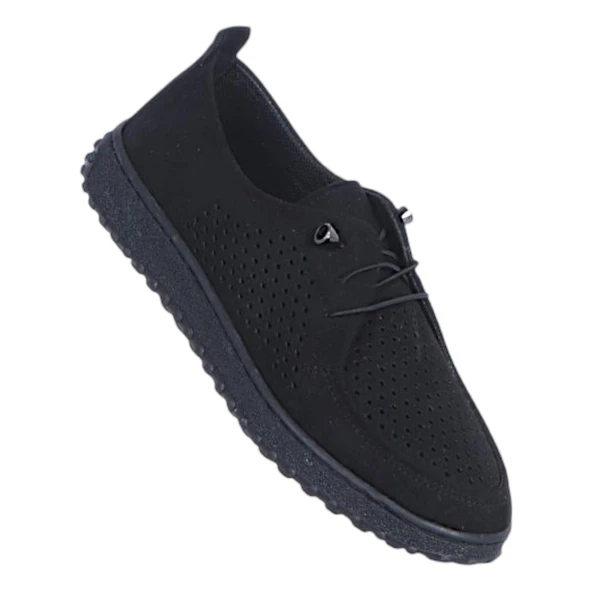 Ayzen 5150 Süet Siyah Kadın Loafer Ayakkabı ürün görseli 1