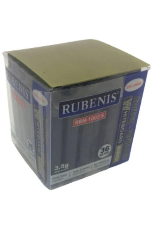 Rubenis Tahta Kalemi Kartuşu Siyah RBM-1002/S (36 Lı Paket) ürün görseli 1