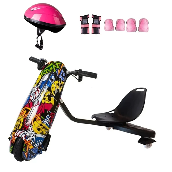 Citymate Drift Car Elektrikli Kaykay Bluetooth Dirift Kar Hoverboard Scooter + Koruma Ekipmanı D01 ürün görseli 1