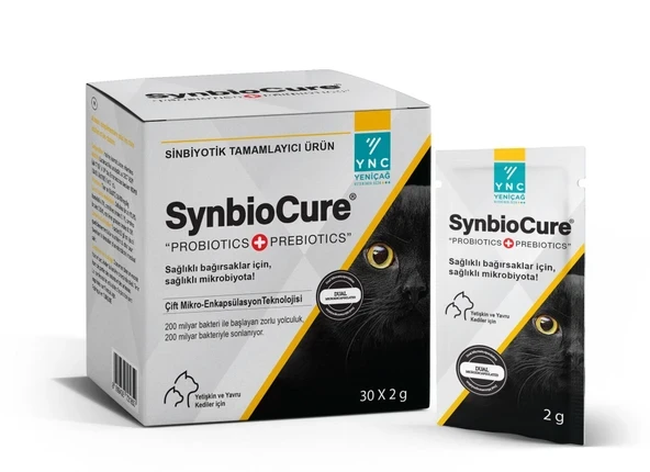 Synbiocure - Kedi - Cat - Probiyotik - Prebiyotik - 30 Adet - Yeni Paket ürün görseli 1