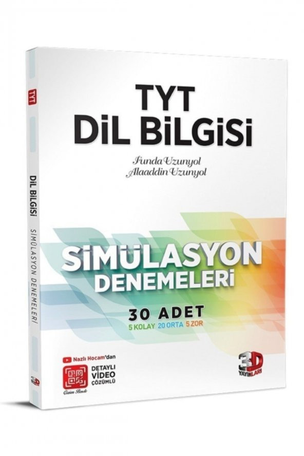TYT DİL BİLGİSİ SİMÜLASYON 30 DENEME/ ÇÖZÜM ürün görseli 1