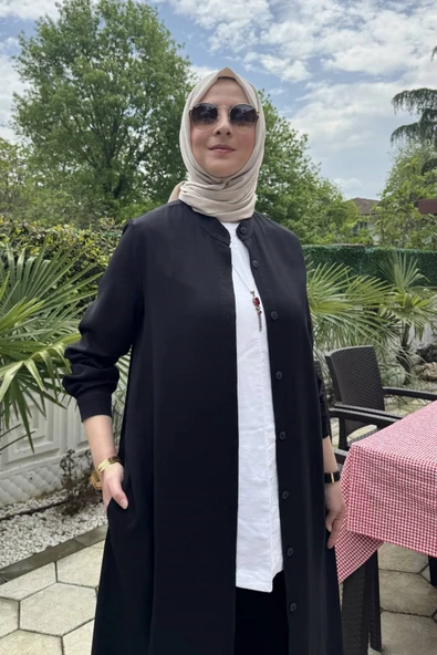Başak Pantolonlu Takım Siyah - Resim 2