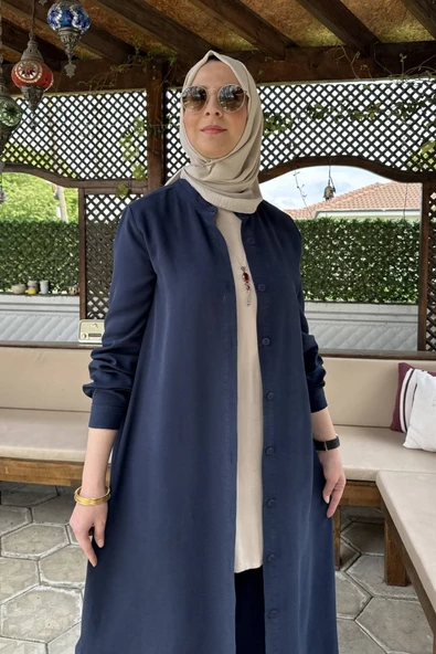 Başak Pantolonlu Takım Lacivert - Resim 4