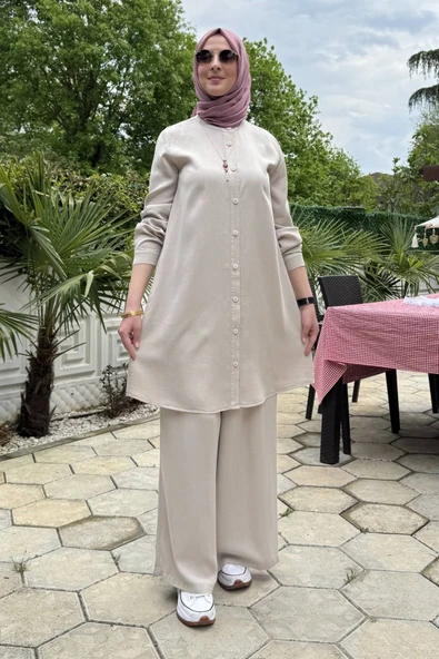 Ezgi Pantolonlu Takım Taş - Resim 2