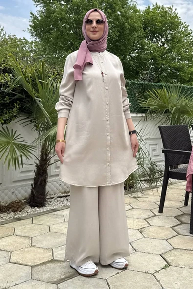 Ezgi Pantolonlu Takım Taş - Resim 3