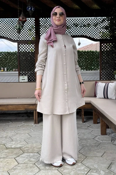Ezgi Pantolonlu Takım Taş - Resim 5