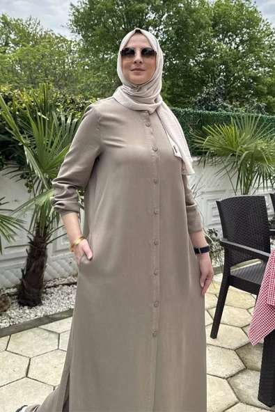 Başak Pantolonlu Takım Vizon - Resim 2