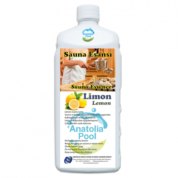 Anatolia Pool Sauna Buhar Esansı Limon 1 Lt (Sauna Essence Lemon) ürün görseli 1