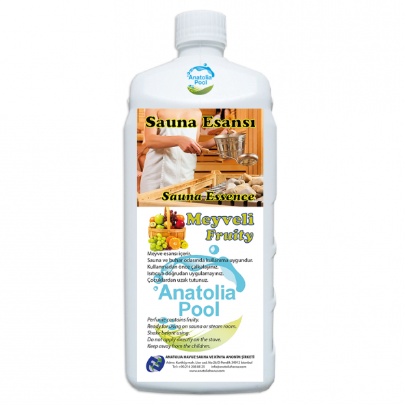 Anatolia Pool Sauna Buhar Esansı Meyveli 1 Lt (Sauna Essence Fruity) ürün görseli 1