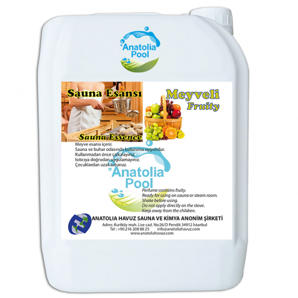 Anatolia Pool Sauna Buhar Esansı Meyveli 5 Lt (Sauna Essence Fruity) ürün görseli 1