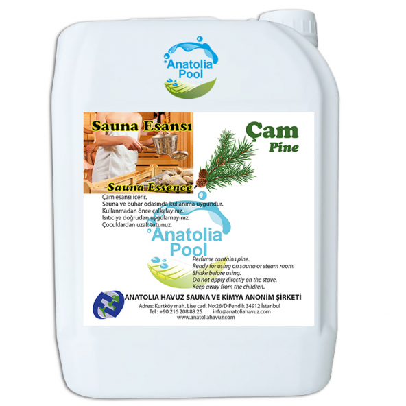 Anatolia Pool Sauna Buhar Esansı Çam 5 Lt - Sauna Essence Pine ürün görseli 1