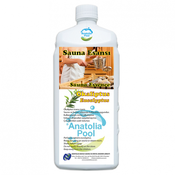 Anatolia Pool Sauna Buhar Esansı Okaliptus 1 Lt (Sauna Essence Eucalyptus) ürün görseli 1