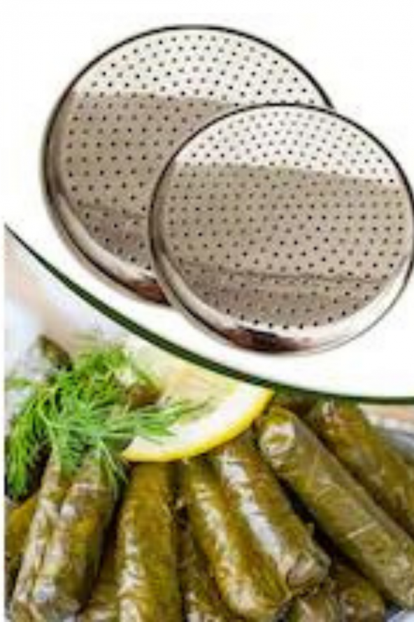 Yayke Sarma Dolma Tencere Kapağı Yapışmayı Önleyici Yaprak Sarma Pişirme Aparatı (2 Adet 22cm 24cm) ürün görseli 1