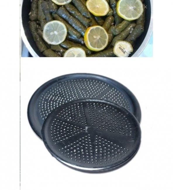 Yayke Sarma Dolma Tencere Kapağı Yapışmayı Önleyici Yaprak Sarma Pişirme Aparatı (2 Adet 20cm 24cm) ürün görseli 1