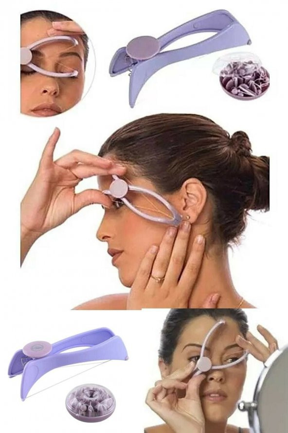 Yayke Slique Iple Yanak Yüz Tüy Alma Kıl Alıcı Aparat Epilasyon Aleti Ipli Pratik Epilatör Cihazı ürün görseli 1