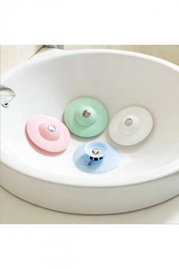 Yayke 3 Lü Silikon Süzgeçli Lavabo Banyo Tıkacı Evye Küvet Gider Tıpası ürün görseli 1