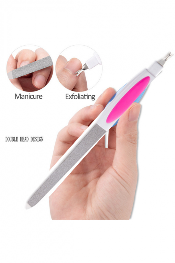 Yayke Profesyonel Çift Kullanımlı Tırnak Törpüsü,Ölü Deri Temizleme Tırnak Peeling Manikür Aracı ürün görseli 1
