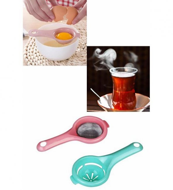 Yayke 2li Yumurta Sarısı,Akı Ayırma Süzgeci,Çay,Ihlamur,Bitki Çayı Süzgeci ürün görseli 1
